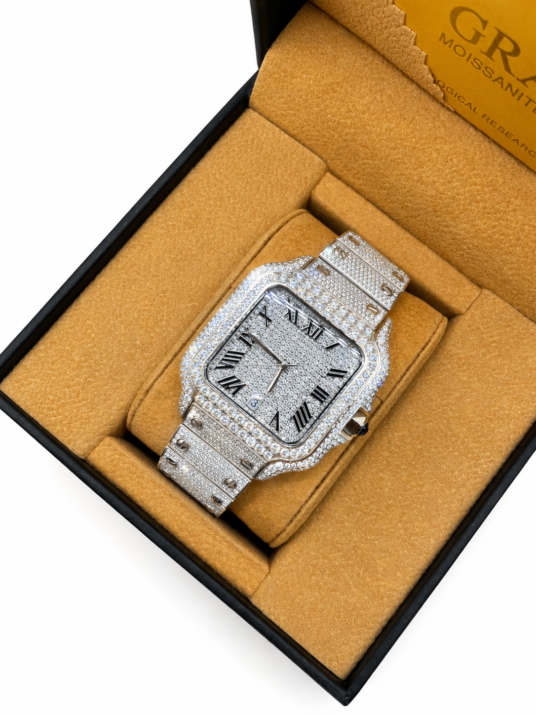Full Moissanite Iced-Out Watch – EliteMoissanite