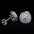 S925 Silver Square Moissanite Stud Earrings