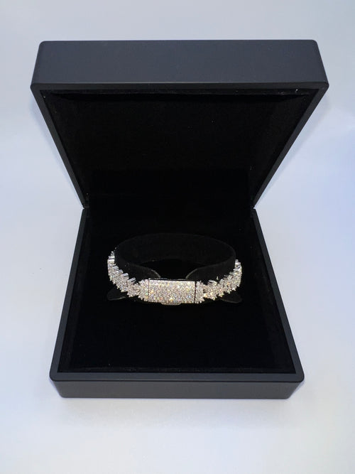 Iced Out Moissanite 925 Silver Cross Bracelet