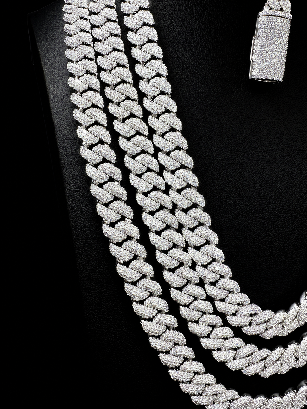 10mm VVS Moissanite Copper Miami Cuban Chain