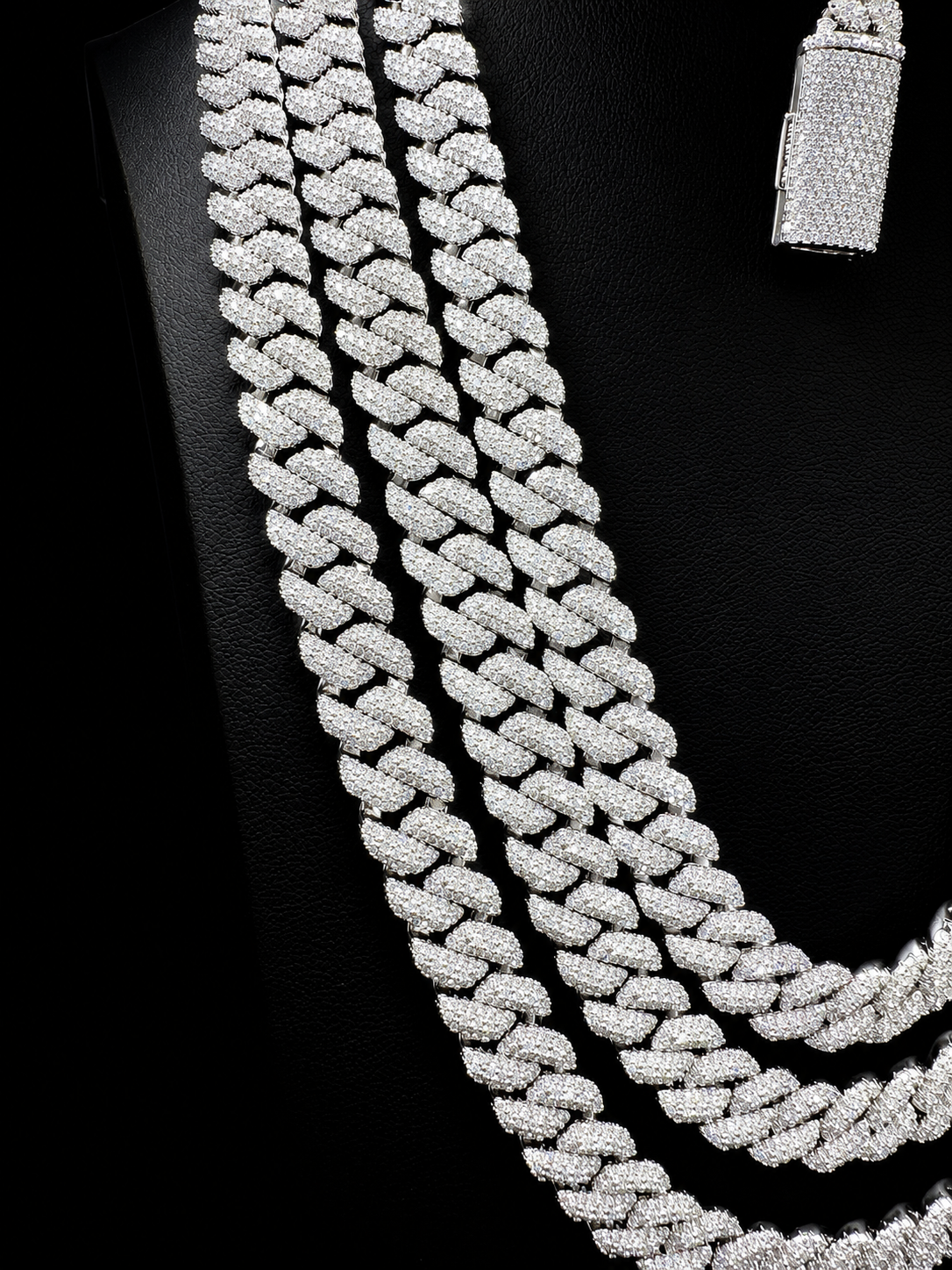 10mm VVS Moissanite Copper Miami Cuban Chain
