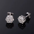 VVS Moissanite Cluster Flower S925 Silver Earrings