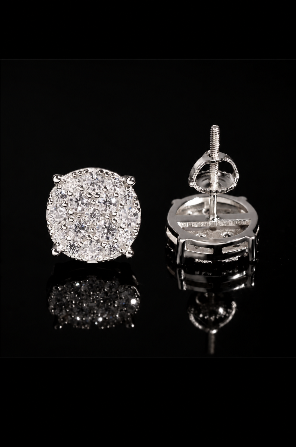 Halo 10mm Moissanite s925 Studs