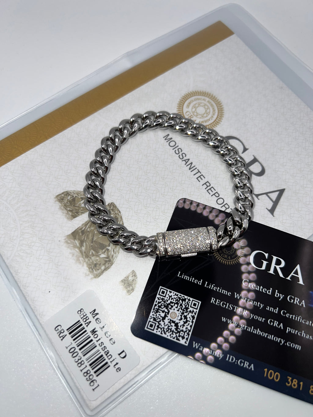 Moissanite Clasp Miami Cuban Link 8MM Bracelet