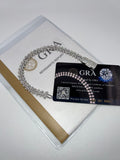 Iced Out Moissanite 925 Silver Cross Bracelet