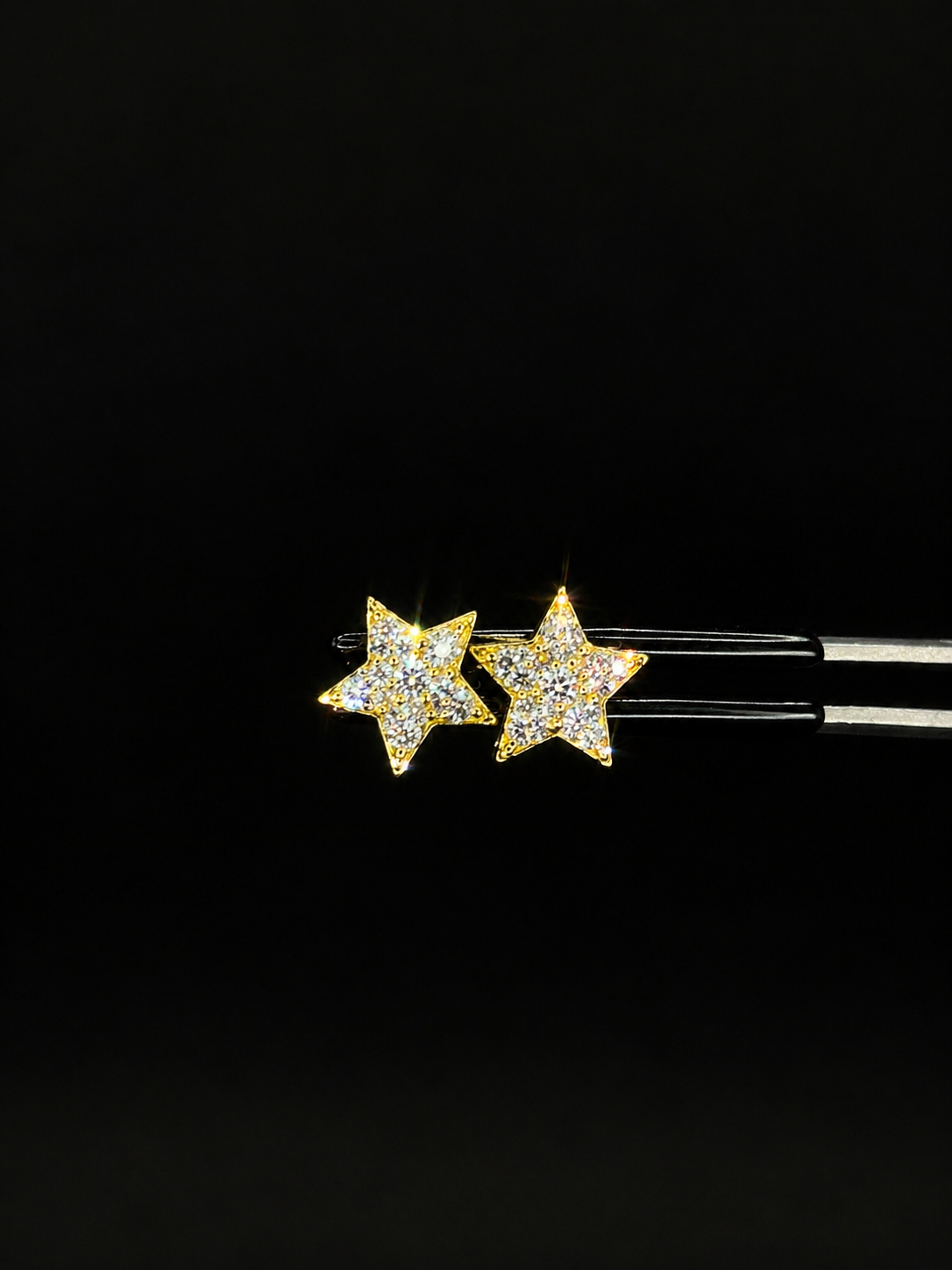 VVS1 Moissanite Cross Earrings Studs 925 Solid Silver
