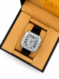 Moissanite S925 Leather Strap Watch