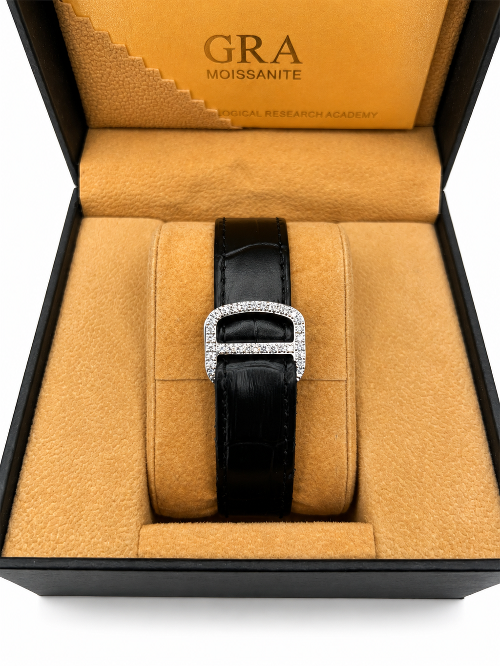 Moissanite S925 Leather Strap Watch